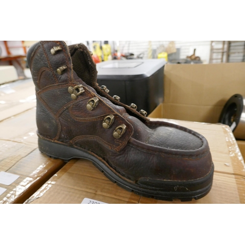 2302 - 2 Pairs of steel toe capped boots- Workware size 10 and a pair of Trojan size 10