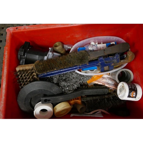 2311 - A box of assorted plumbing supplies