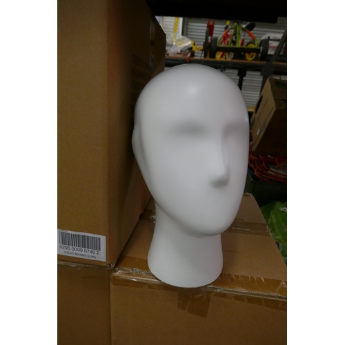 2371 - 5 Boxes of mannequin heads - 2 per box (10 total)