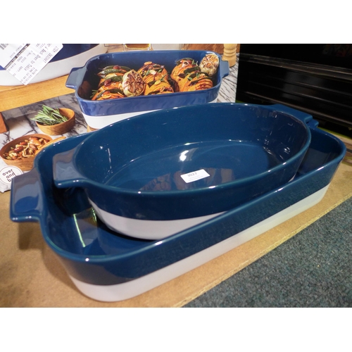 3027 - Stoneware 'Oven To Table' Baking Dish Set   (313-225)   * This lot is subject to vat