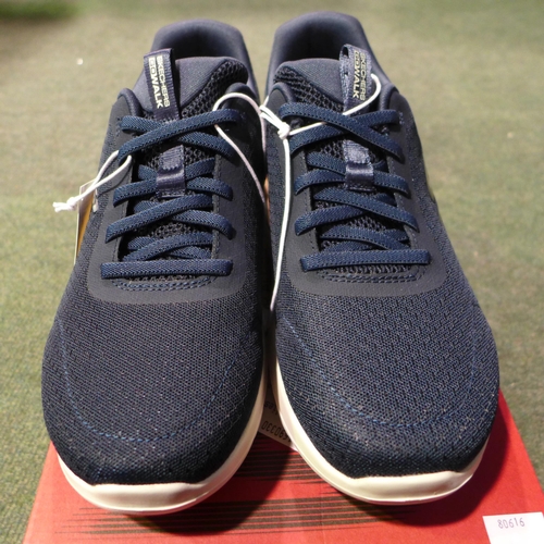 3044 - Pair of women's blue Skechers size UK 5.5. *This lot is subject to VAT