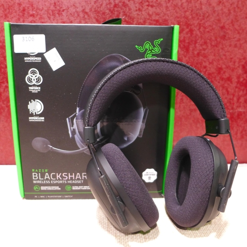 3106 - Razer Blackshark pro Gaming Headset  (313-20)   * This lot is subject to vat