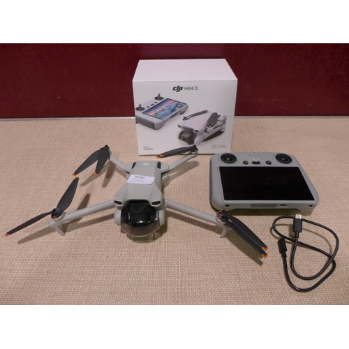 3130 - Dji Mini 3 With Remote control, box/spare propellers & Battery. Model MT3PD under 249g weight /4k HD... 