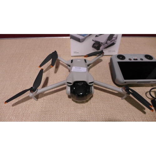 3130 - Dji Mini 3 With Remote control, box/spare propellers & Battery. Model MT3PD under 249g weight /4k HD... 