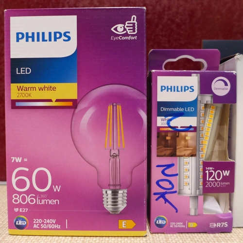 3144 - Philips LED mixed style light bulbs (R75 & E27) and Two Philips water filters - Tap and shower  * Th... 