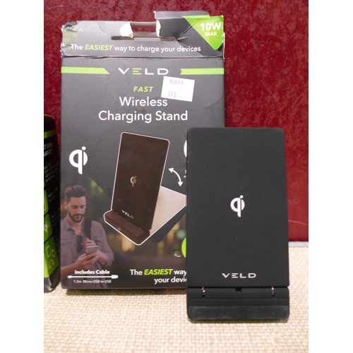 3153 - Veld fast charging Stand and USB plug  (10W/18W) (313-330) *This lot is subject to vat