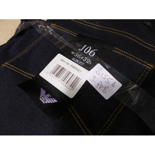 3155A - Three pairs of men's Armani jeans - mixed sizes * This lot is subject to VAT