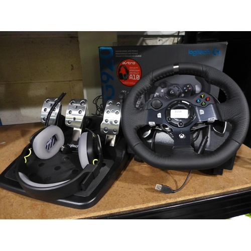 3158 - Logitech Xbox G29 Steering Wheel ( For Xbox One/S/X/ Pc),with Astro A10 Gaming Headset Original RRP ... 