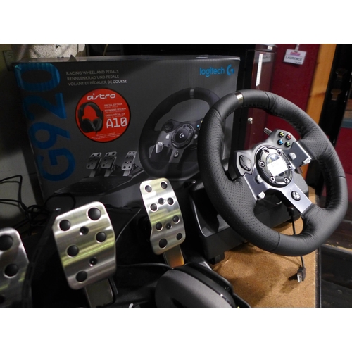 3158 - Logitech Xbox G29 Steering Wheel ( For Xbox One/S/X/ Pc),with Astro A10 Gaming Headset Original RRP ... 