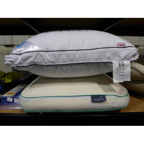 3206 - Snuggledown Fresh & Cool Foam Pillow and Sealy Side Sleeper Pillow  (313-114,129)   * This lot is su... 