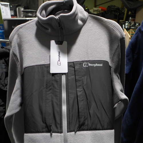 3223 - Two Men's zipped fleece jackets (size S & XL) incl: Berghaus *This lot is subject to VAT