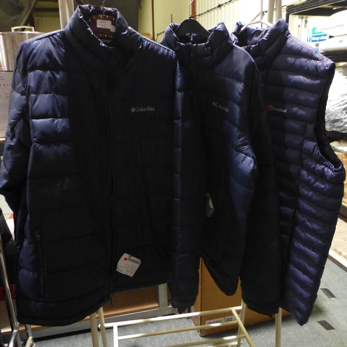 3224 - Two Men's Columbia Jacket's and Berghaus Gilet (all size XXL). *This lot is subject to VAT