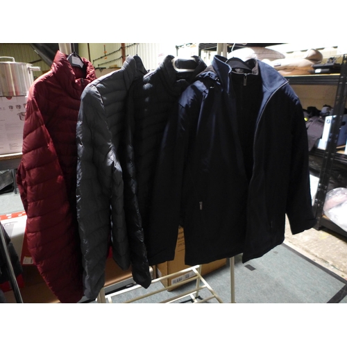 3225 - Four Men's zipped jackets (various sizes/colours). *This lot is subject to VAT