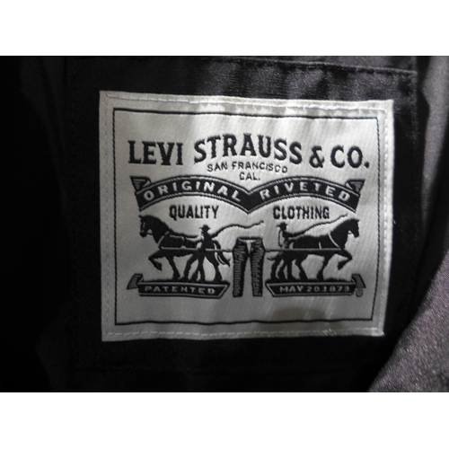 3227 - Three Men's black Levi Strauss Jackets (sizes XL & L). *This lot is subject to VAT