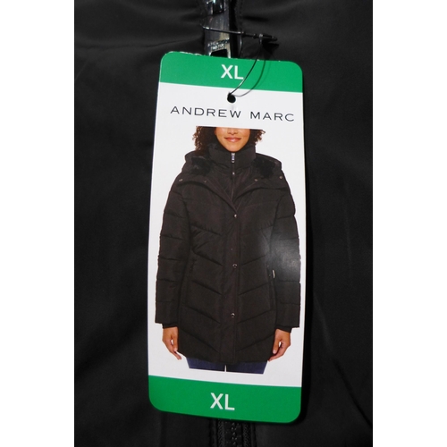 3230 - Three Women's Black Hooded Jackets incl: DKNY (various sizes). *This lot is subject to VAT