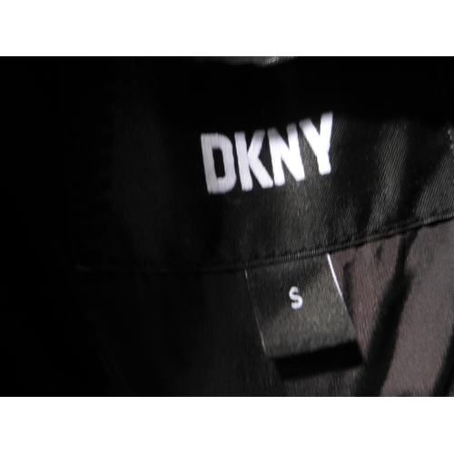 3230 - Three Women's Black Hooded Jackets incl: DKNY (various sizes). *This lot is subject to VAT