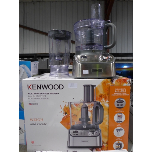 3257 - Kenwood All In One Food Processor , Original RRP £109.99 + vat    (313-142)   * This lot is subject ... 