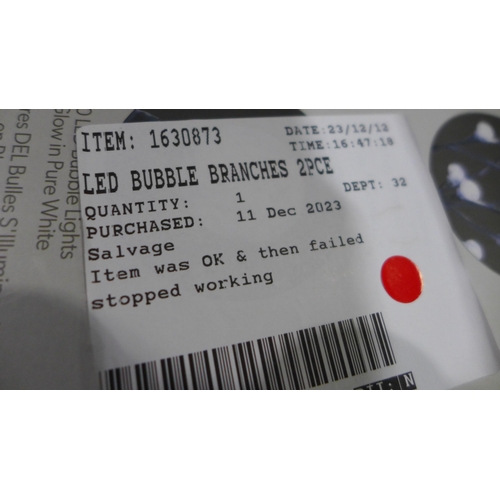 3306 - Led Bubble Branches     (313-519)   * This lot is subject to vat