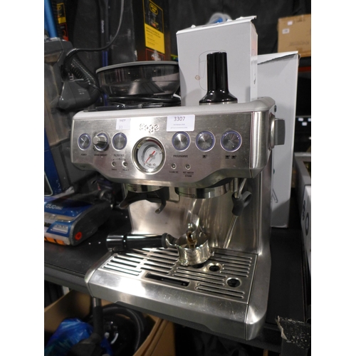 3307 - Sage Pump Coffee Machine, Original RRP £449.99 + vat     (313-72)   * This lot is subject to vat