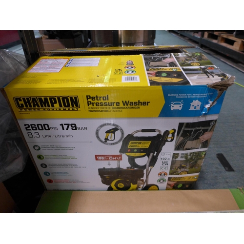 3366 - Champion Petrol Pressure Washer (2600Psi), - No Handles/nozzles. Original RRP £299.99 + vat    (313-... 