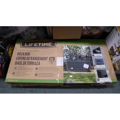 3367 - Lifetime 136 Gallon Modern Deckbox , Original RRP £129.99 + vat       (313-85)   * This lot is subje... 