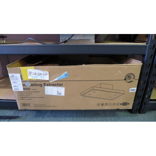 3406 - Karlson Flex Zone Induction Venting Hob (Damaged), CDA Ceiling Extractor (422-189) * This lot is sub... 