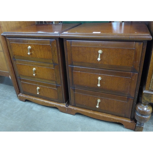 100 - A pair of Meredew mahogany bedside chests