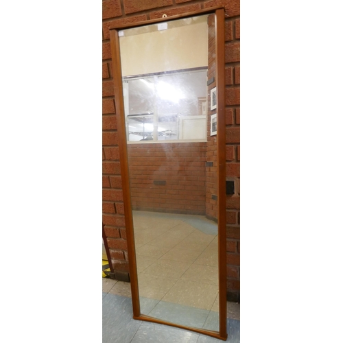 17 - A G-Plan teak framed mirror