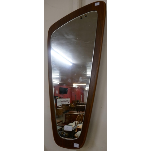 24 - A teak framed mirror