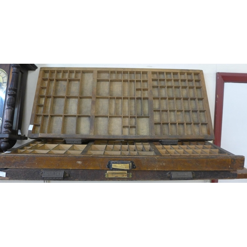 364 - A set of three Gaslon printers drawers