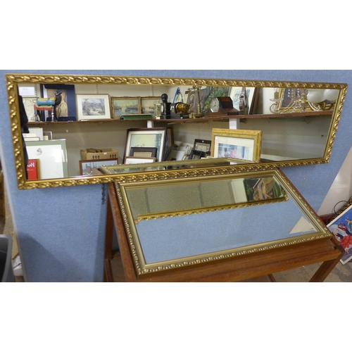 375 - Two gilt framed mirrors