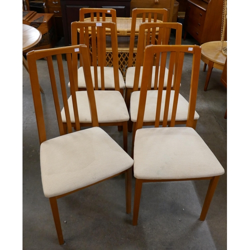 60 - A set of six Morris of Glasgow teak dining chairs