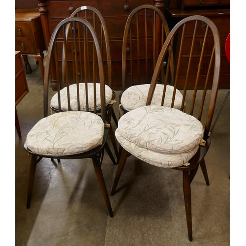 69 - A set of four Ercol Golden Dawn elm and beech Quaker chairs