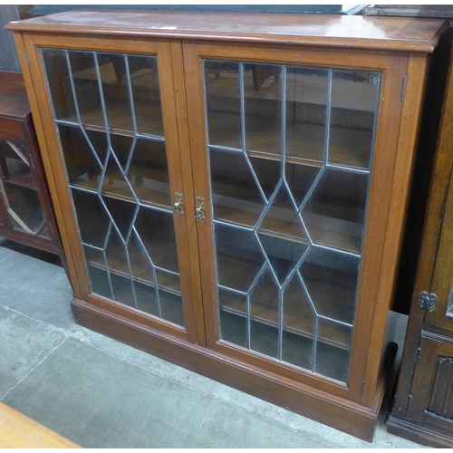 94 - An Edward VII mahogany two door bookcase