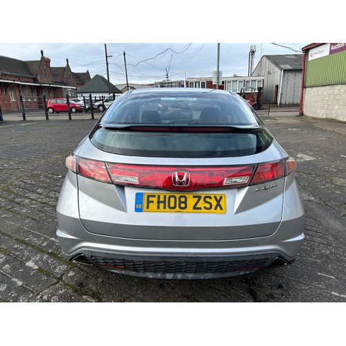 2378 - A 2008 Honda Civic i-VTEC SE 1.8L 6 speed manual Petrol 1799cc car. Registration: FH08 ZSX MOT valid... 