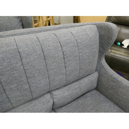 1400 - Pair of Rebecca Piero Thunderstorm blue sofas, ref: 5807706/37301.RRP £1798 *This lot is subject to ... 