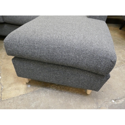 1476 - A charcoal upholstered compact corner sofa
