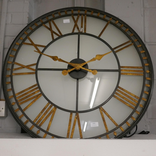 1516 - A large illuminated Westminster wall clock