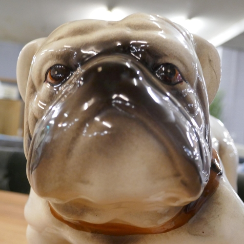 1304 - A glazed ornamental British Bulldog