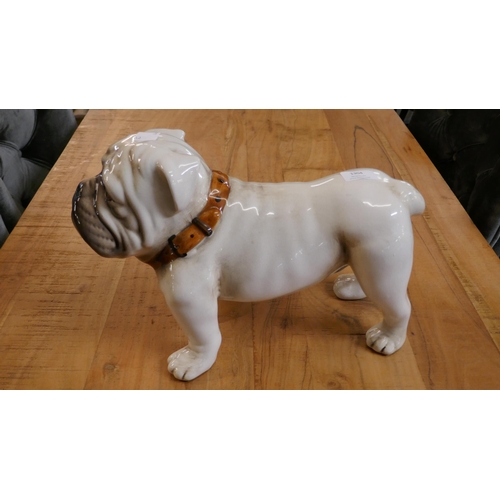1304 - A glazed ornamental British Bulldog