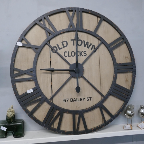 1322 - An Old Town Clocks wall clock