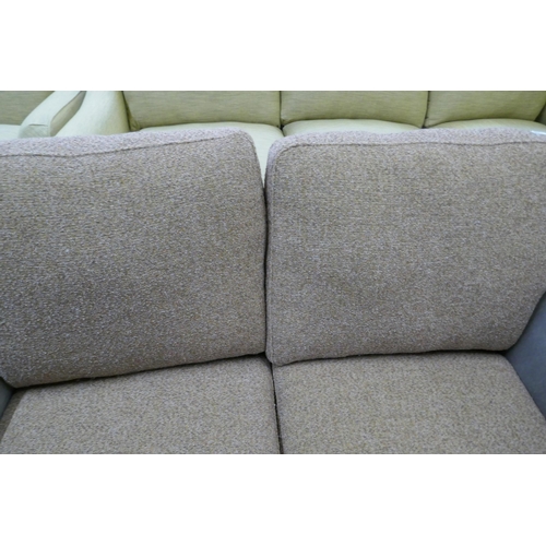 1486 - An Aspen leather/fabric mix two seater sofa