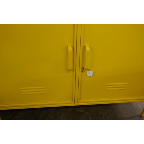 1488 - A large yellow industrial style cabinet