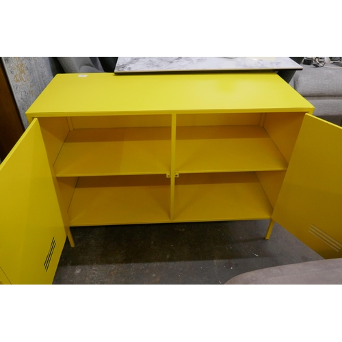 1488 - A large yellow industrial style cabinet