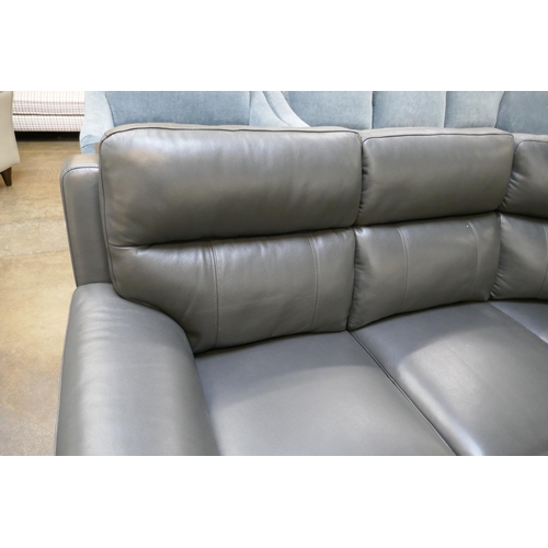 1499 - Grace Grey Leather Corner Power Recliner, original RRP £1583.33 + VAT (4195-35) * This lot is subjec... 