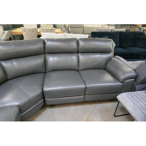 1499 - Grace Grey Leather Corner Power Recliner, original RRP £1583.33 + VAT (4195-35) * This lot is subjec... 