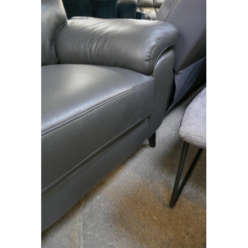 1499 - Grace Grey Leather Corner Power Recliner, original RRP £1583.33 + VAT (4195-35) * This lot is subjec... 