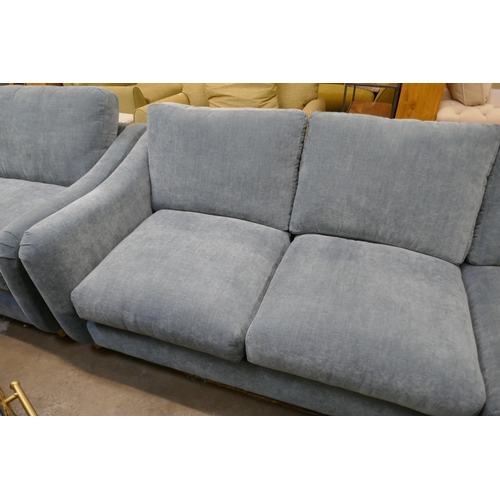 1500 - A Hattie Ansell aqua RHF corner sofa