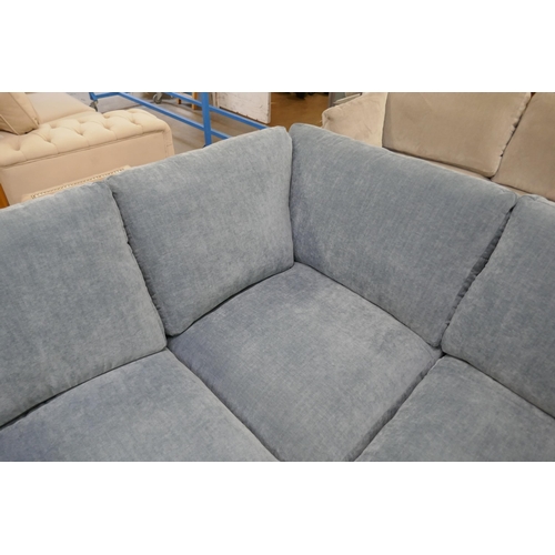 1500 - A Hattie Ansell aqua RHF corner sofa