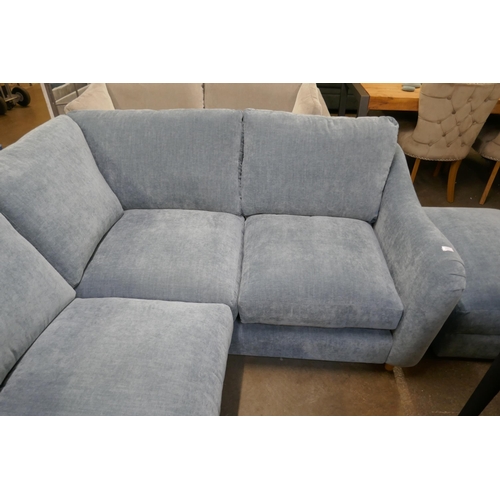 1500 - A Hattie Ansell aqua RHF corner sofa